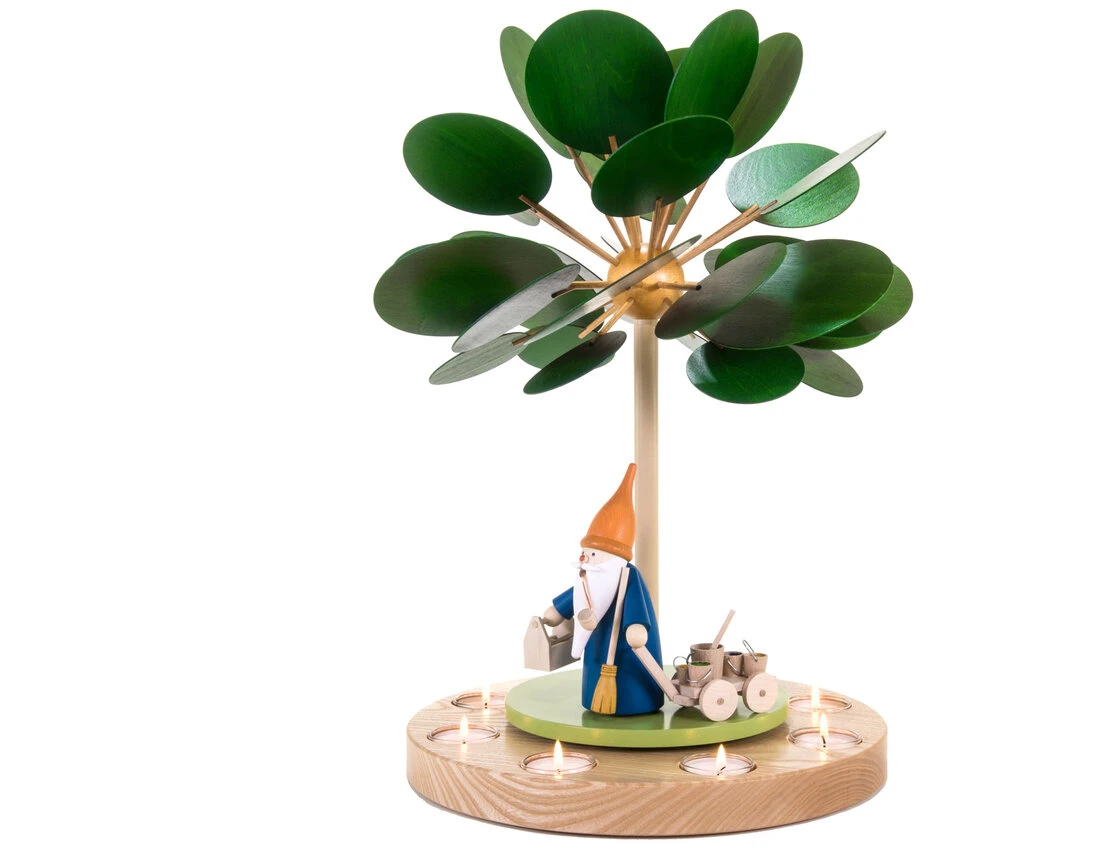 Teelichtpyramide Wärmespiel Jahreszeitenbaum