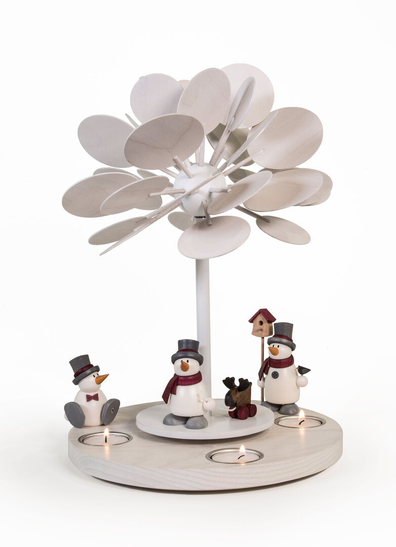 Kleiner Jahreszeitenbaum WinterZauber mit 3 Schneemännern Kleiner Jahreszeitenbaum WinterZauber mit 3 Schneemännern