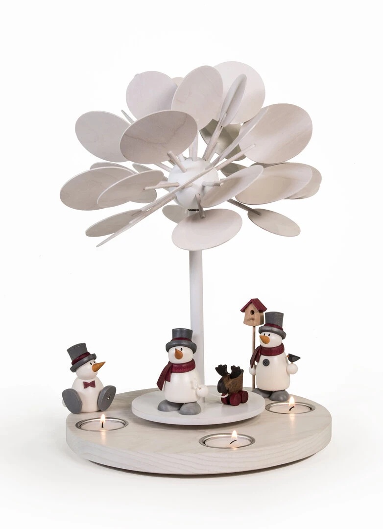 Kleiner Jahreszeitenbaum WinterZauber mit 3 Schneemännern