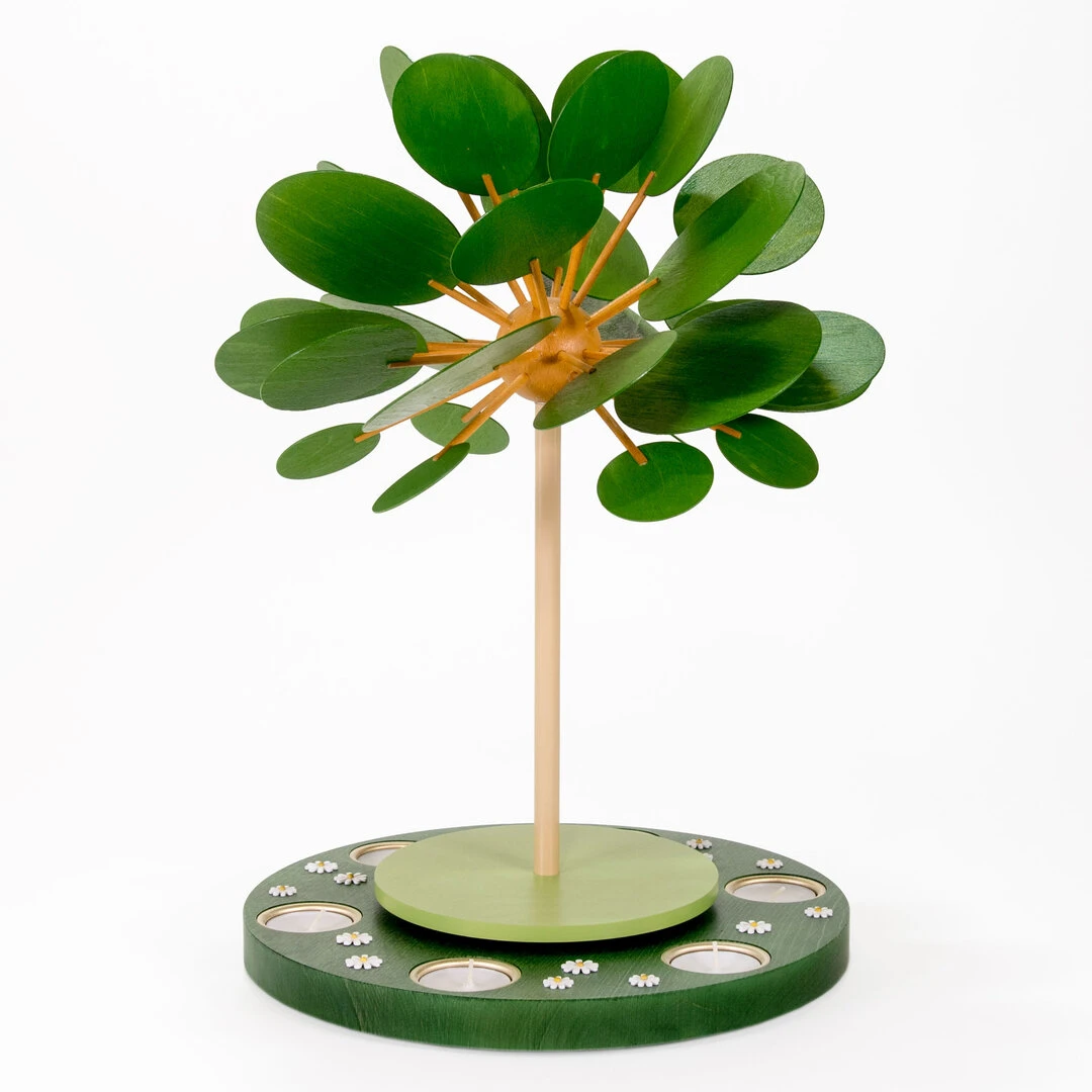 Mittlere Teelichtpyramide FrühlingsErwachen Blumenwiese