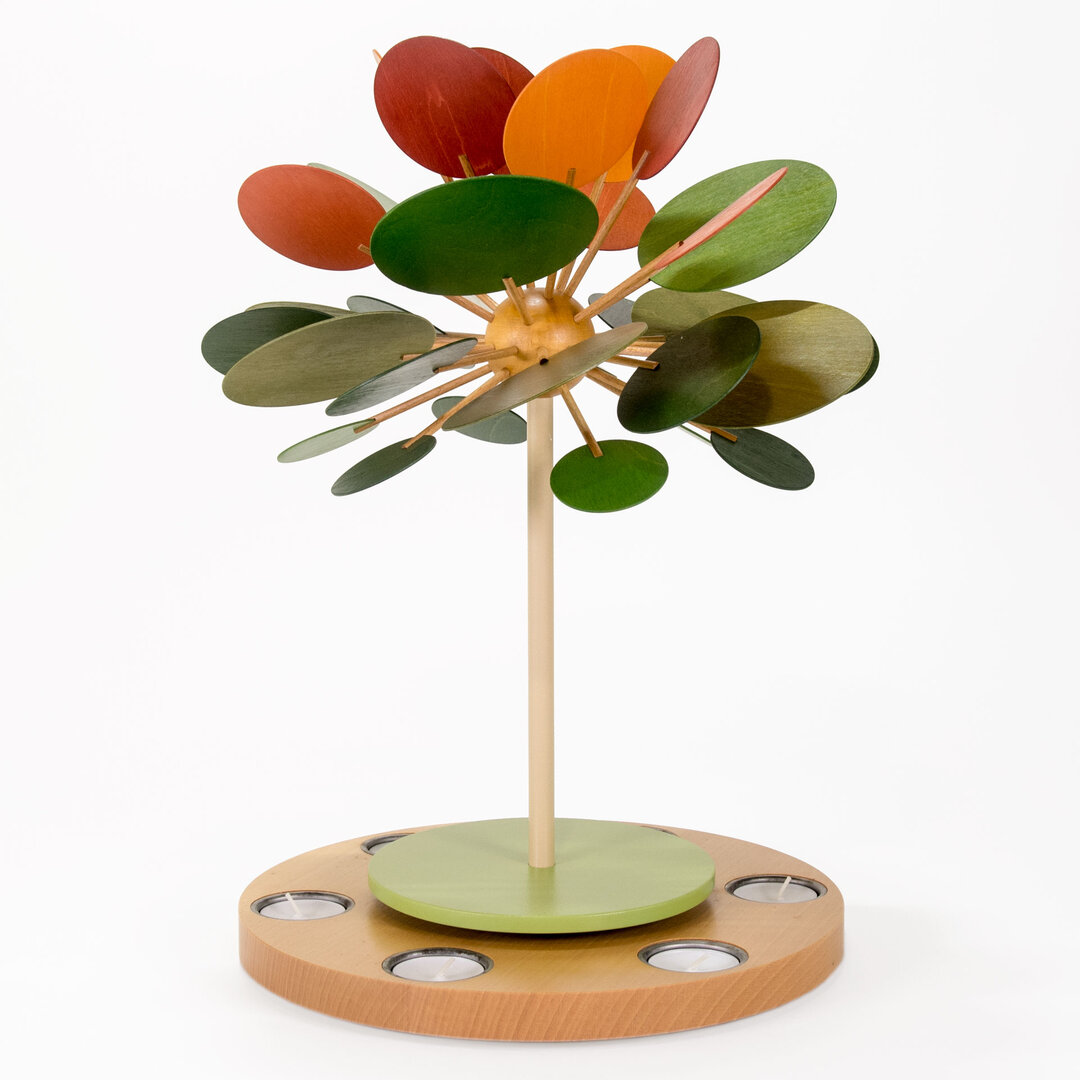 Mittlere Teelichtpyramide HerbstZeitlose