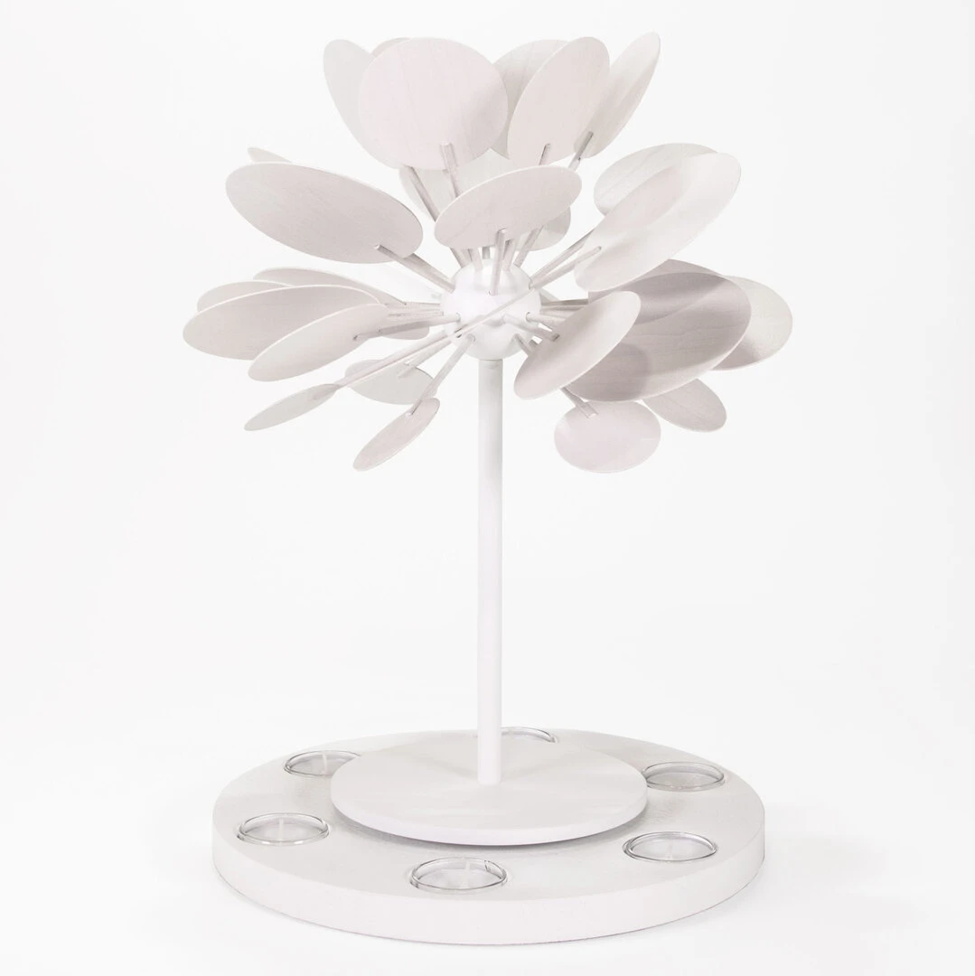 Mittlere Teelichtpyramide WinterZauber mit Glastüllen