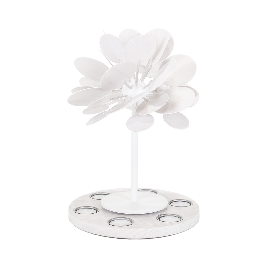 Kleiner Jahreszeitenbaum WinterZauber für 6 Teelichter Kleine Teelichtpyramide WinterZauber für 6 Teelichter