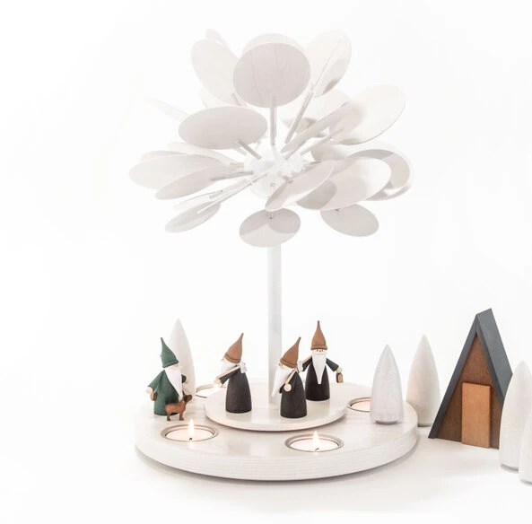 Teelichtpyramide Wärmespiel Jahreszeitenbaum